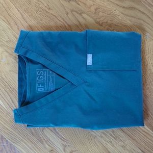 Figs Caribbean Blue Catarina scrub top